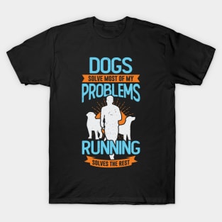 Running Sport Marathon Runner Dog Lover Gift T-Shirt